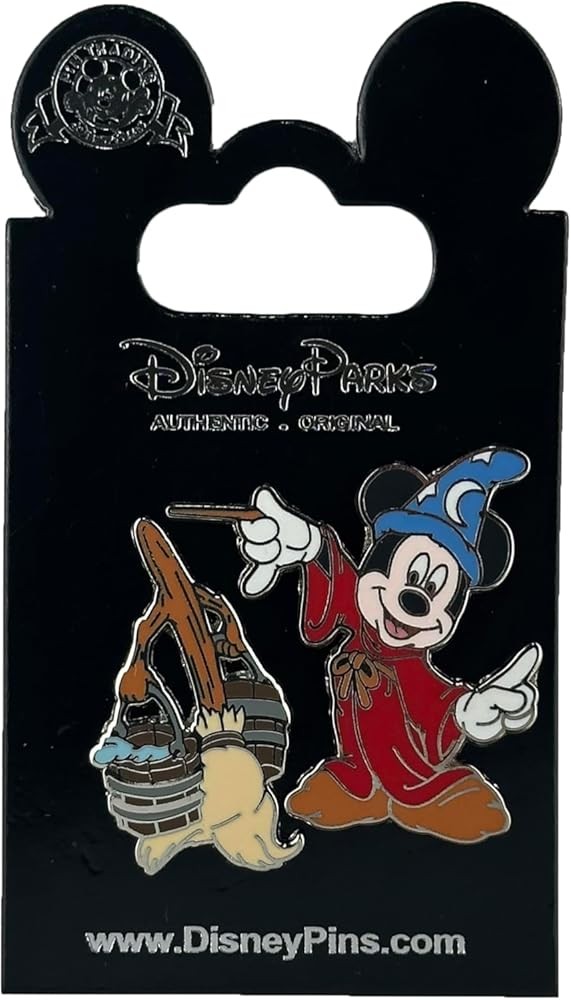 Disney Pin - Fantasia - Sorcerer Mickey and Broom